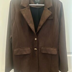 Stoosh Women's Dark Brown Blazer